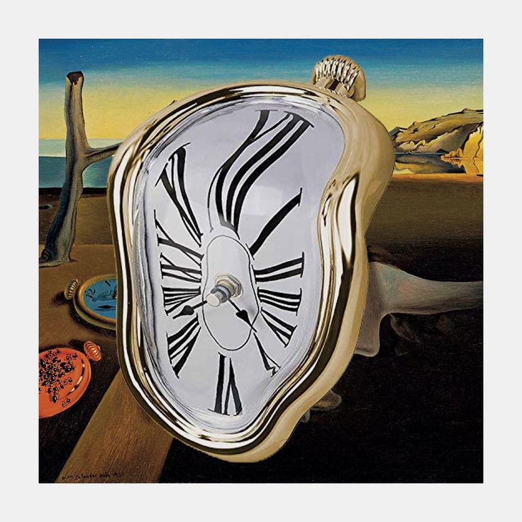 2024 New Novel Surreal Melting Distorted Wall Clocks Surrealist Salvador Dali Style Wall Watch Decoration Gift Home Garden